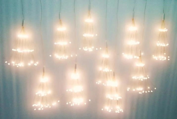 Hanging LED Umbrella 2x5